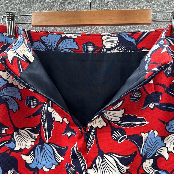 J Crew Floral Pencil Skirt Size 6 - Picture 8 of 11
